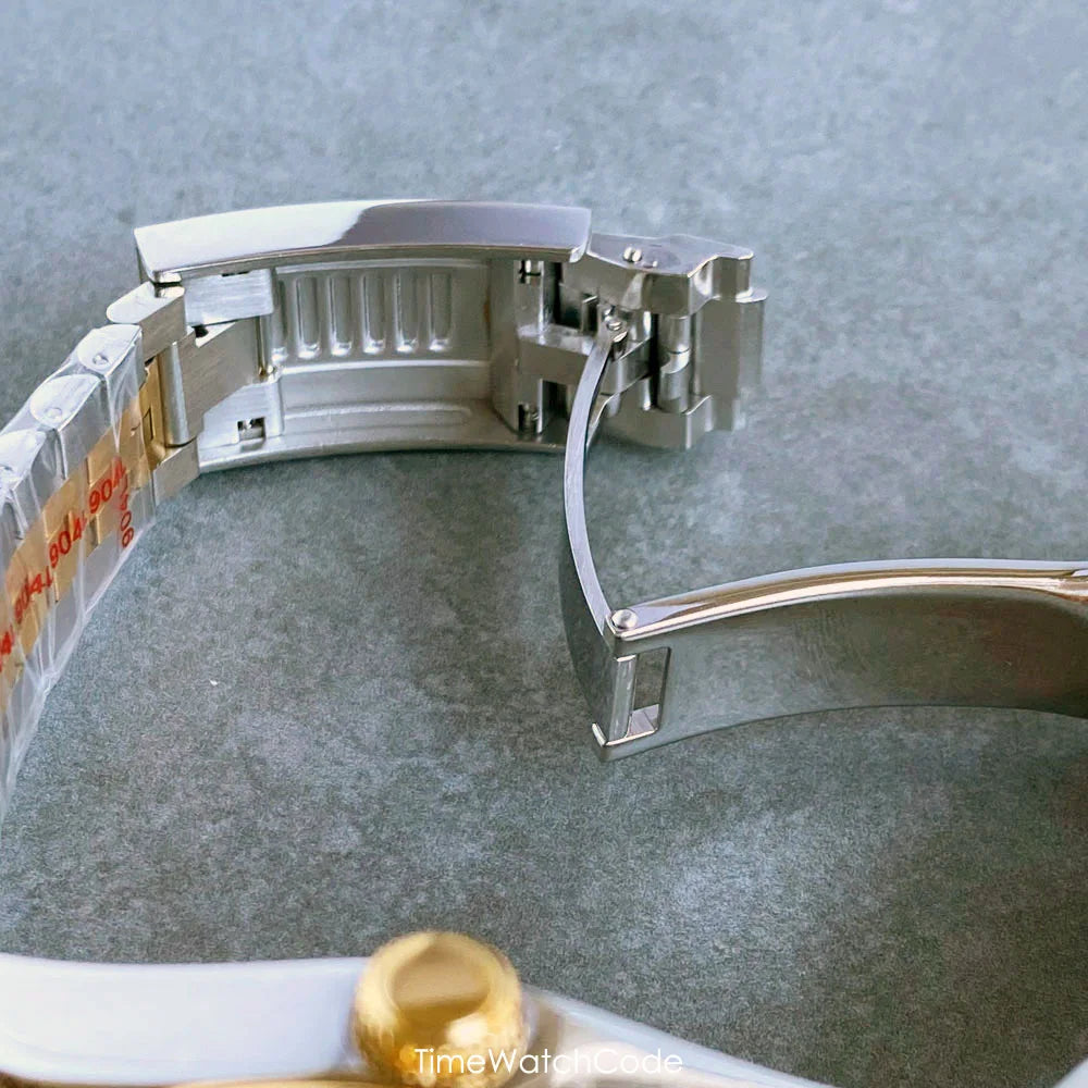 Montre automatique de luxe Tandorio Business pour homme, mouvement NH35A, cadran classique à chiffres romains, lunette cannelée, verre saphir, 36/39 mm