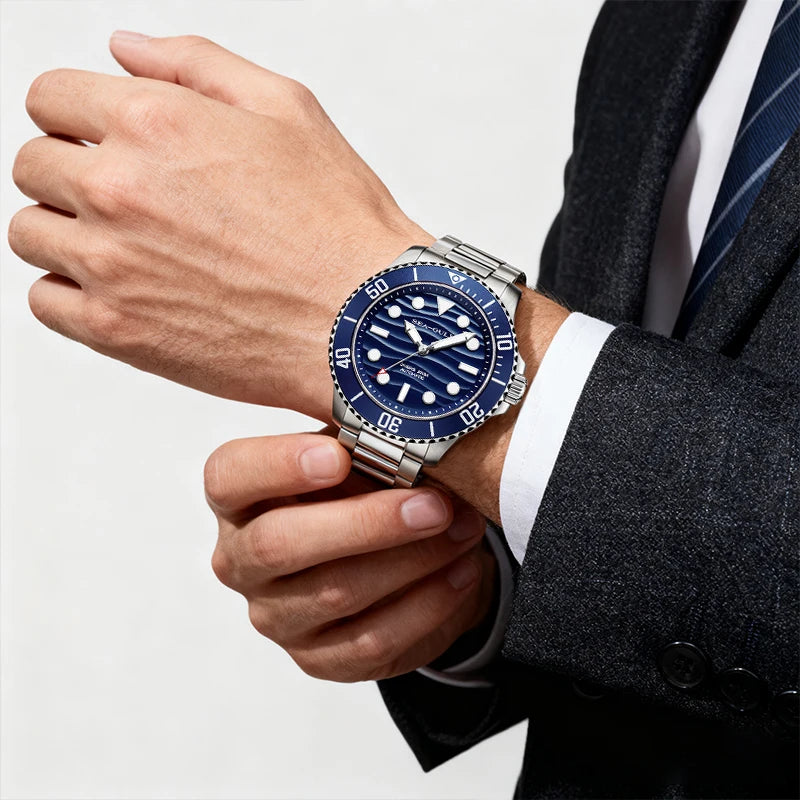 Seagull Automatic Man Watch Ocean Series 200M Waterproof Luminous Sapphire Crystal  Fashion Diving Mechanical Wristwatches 6203