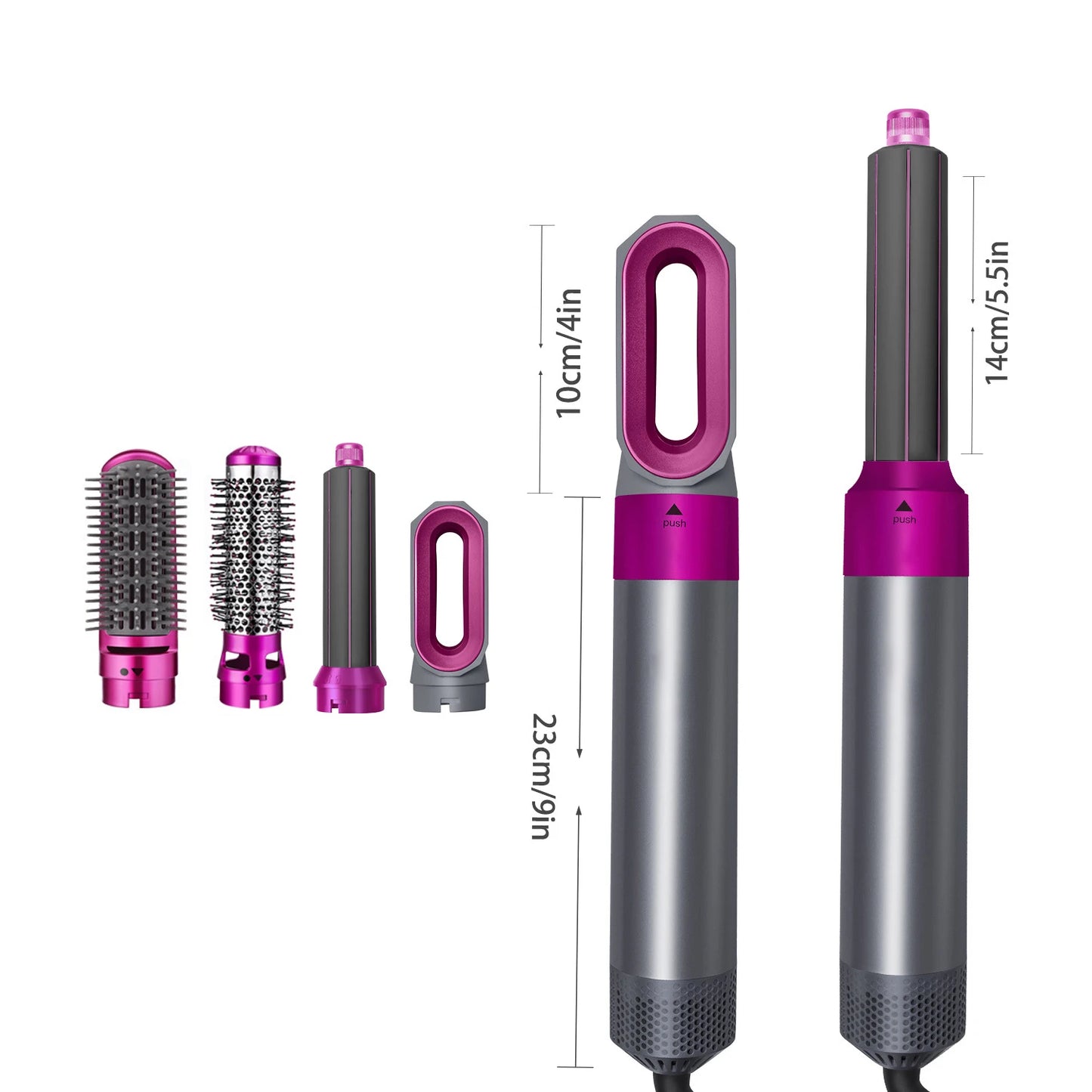 5-In-1 Hair Dryer Air Wrap Hair Straightener Hot Air Comb Barber Multifunctional Professional Hair Styling Tool Festival Gift
