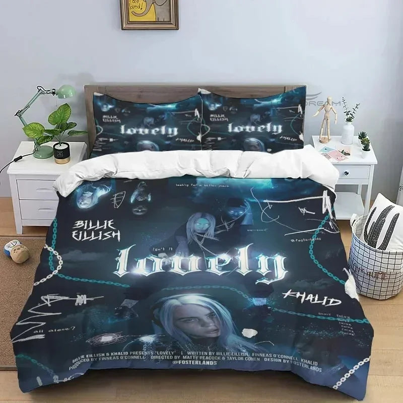 Popular Star B-E Singer Bedding Set Duvet Cover Bed Set Quilt Cover Pillowcase Comforter king Queen Size Boys Adult Bedding Set