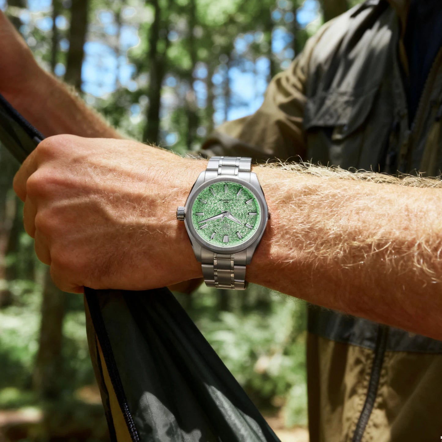 Watchdives WD0003C 38mm Men Watch VH31 Sweep Seconds Quartz Movement Sapphire ice Crack Dial Luminous 10Bar Waterproof Watches