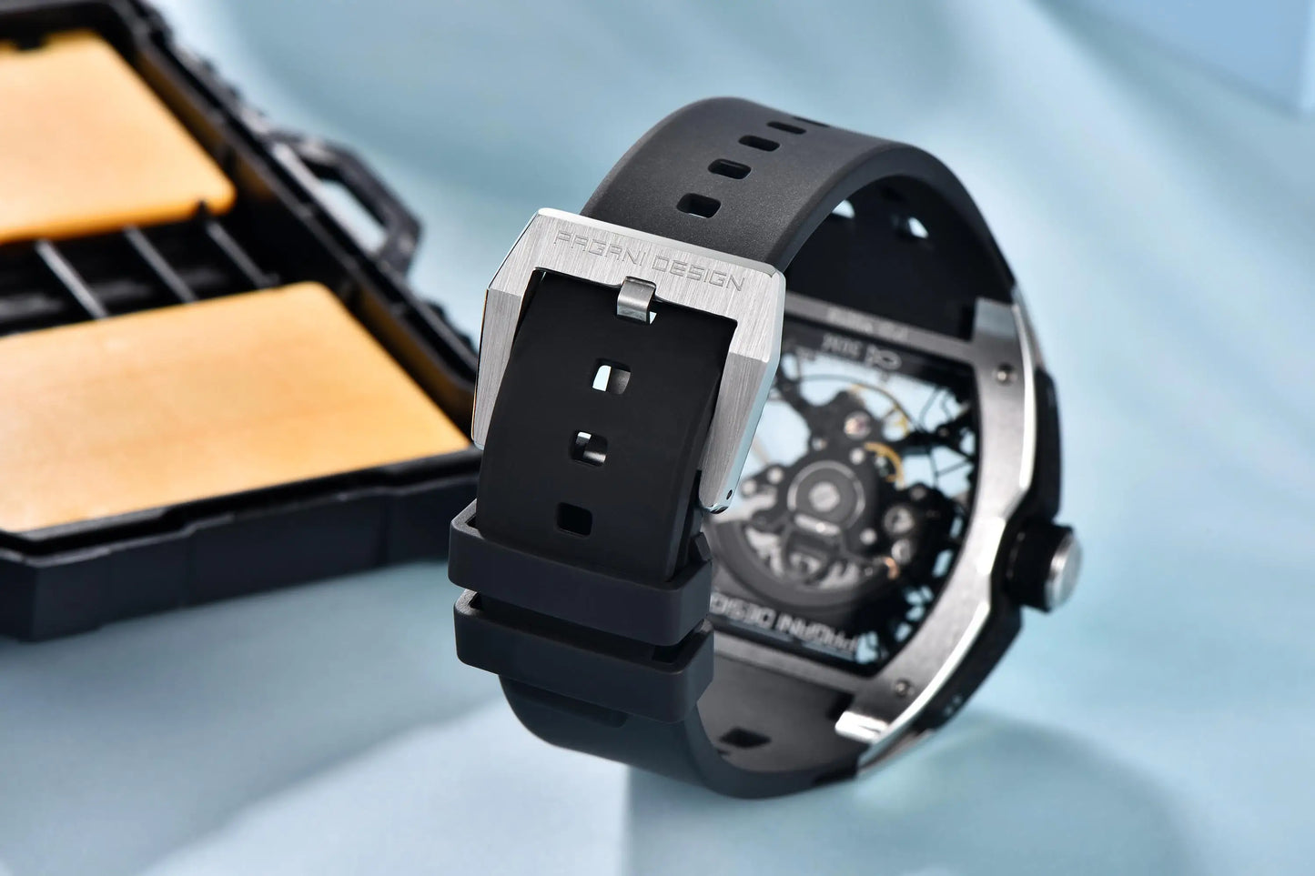 PAGANI DESIGN 2025 New Men's Automatic Mechanical Watch 42mm Fashion Casual Skeleton Sapphire Stainless Steel Watch for Men