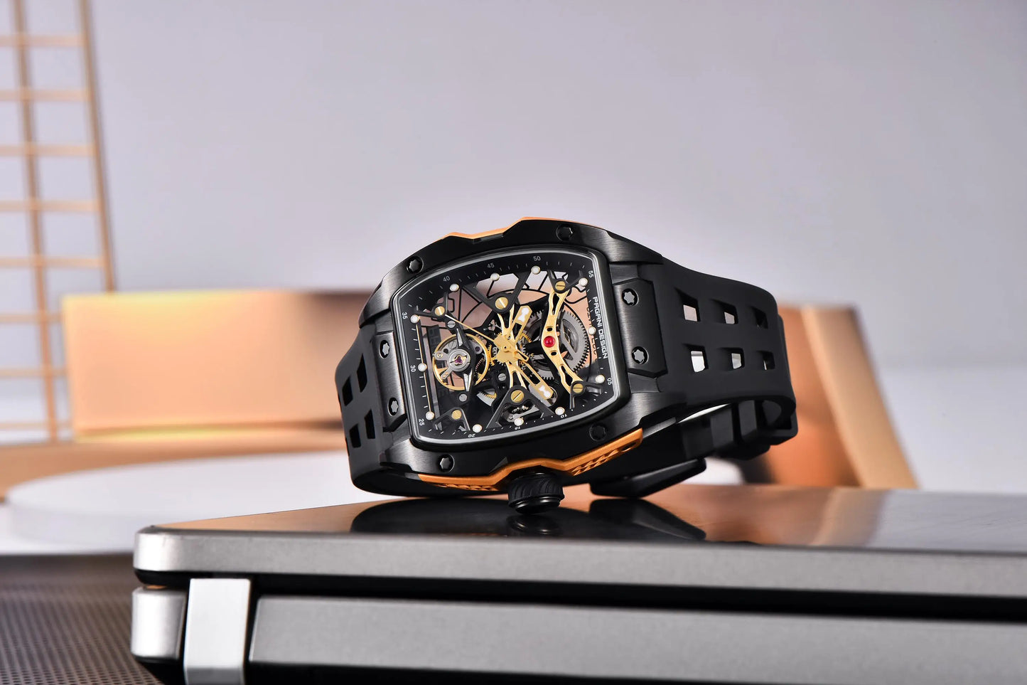 PAGANI DESIGN 2025 New Men's Automatic Mechanical Watch 42mm Fashion Casual Skeleton Sapphire Stainless Steel Watch for Men