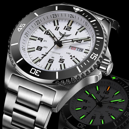 Yelang V1031 Luxury Men Brand Watch 44mm Diver Water Watches Japan 8205 Automatic Mechanical movement Luminous 300M Waterproof