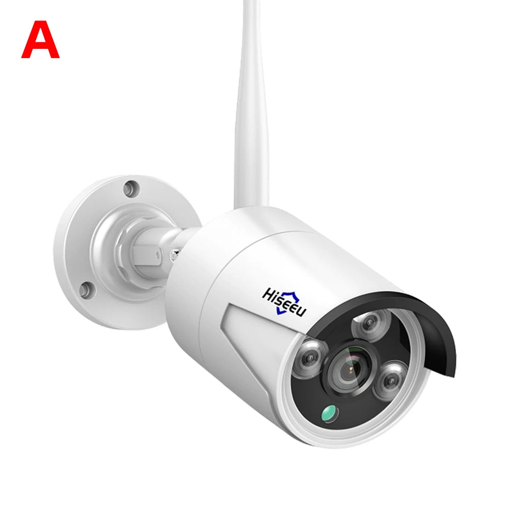 Hiseeu 1536P Wireless IP Camera 3.6mm Lens Waterproof Security WiFi Camera for Hiseeu Wireless CCTV System Kits IP Pro APP View