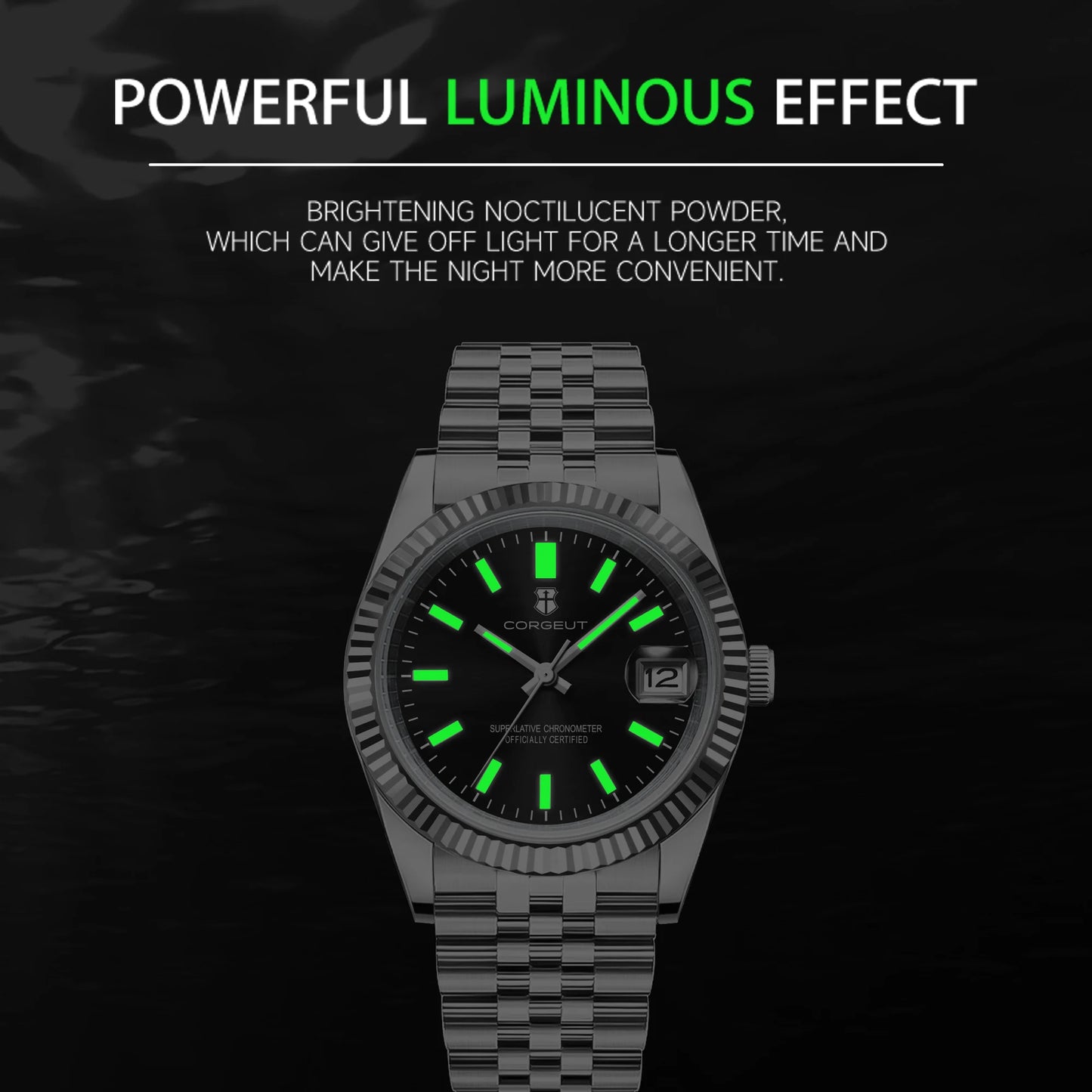 Uhr mit individuellem Logo, NH35-Uhrwerk, 36 mm/39 mm, Damen-/Herrenuhr, Saphirglas, Gold, mechanische Armbanduhr, 100 m wasserdicht, reloj hombre