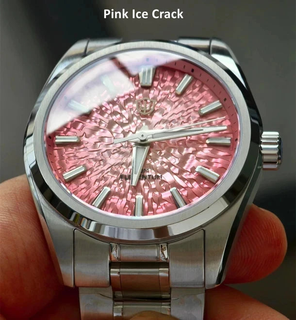 Crack-Dial Watchdives WD0003C 38mm Men Watch VH31 Sweep Seconds Quartz Movement Sapphire ice Luminous 10Bar Waterproof Watches