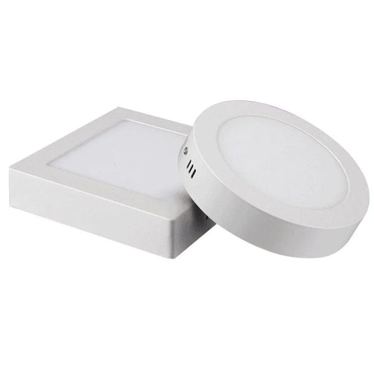 QLTEG Surface LED Square Ceiling Light 6W 12W 18W 24W 30W Round LED Panel Light Down Light with driver AC85-265V LED Indoor Lamp