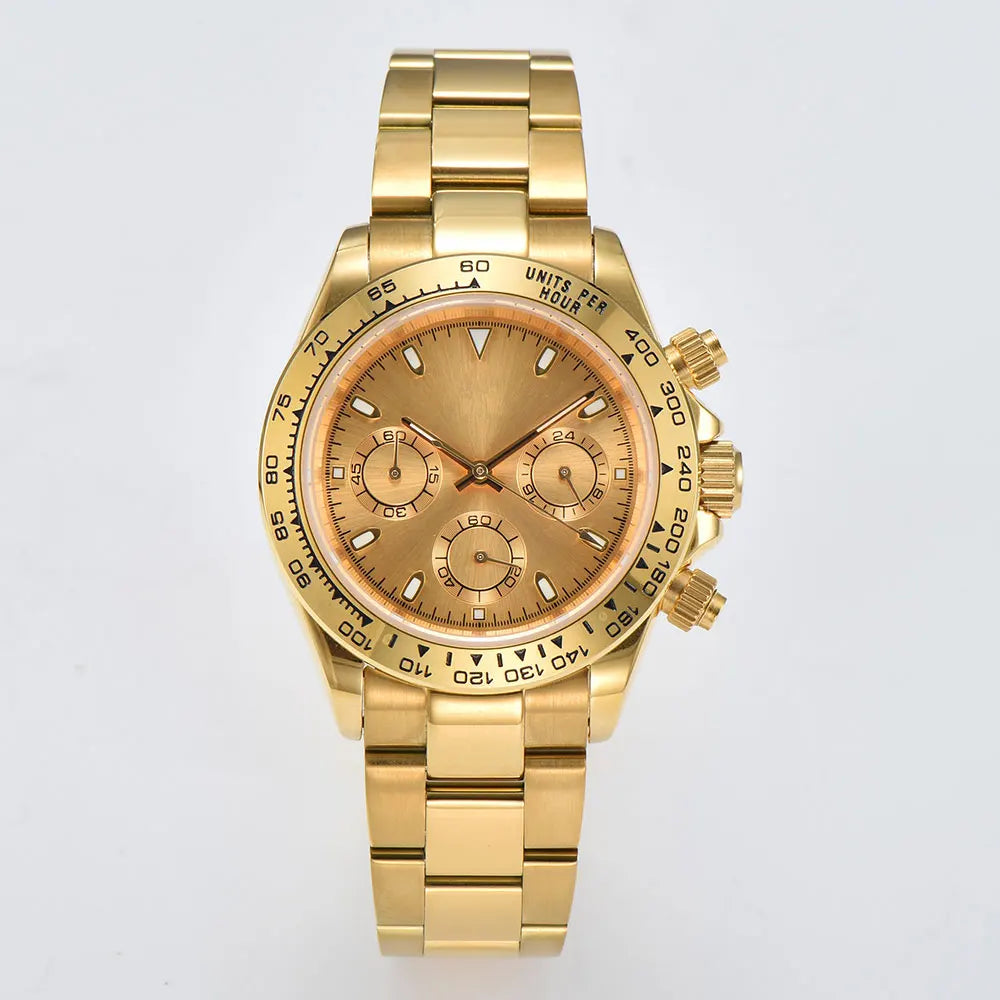 Men's luxury watches VK63 watch Sports Quartz Watch Sapphire multifunctional Mechanical timing watch for vk63 Movement