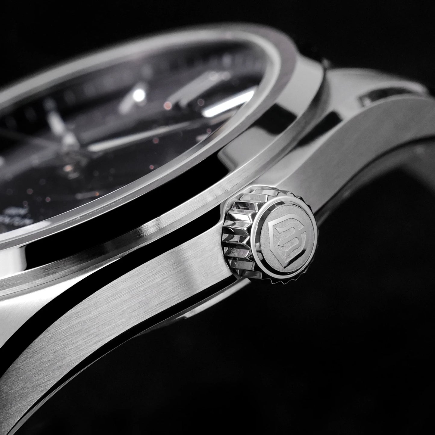 Watchdives WD0003C 38mm Men Watch VH31 Sweep Seconds Quartz Movement Sapphire ice Crack Dial Luminous 10Bar Waterproof Watches