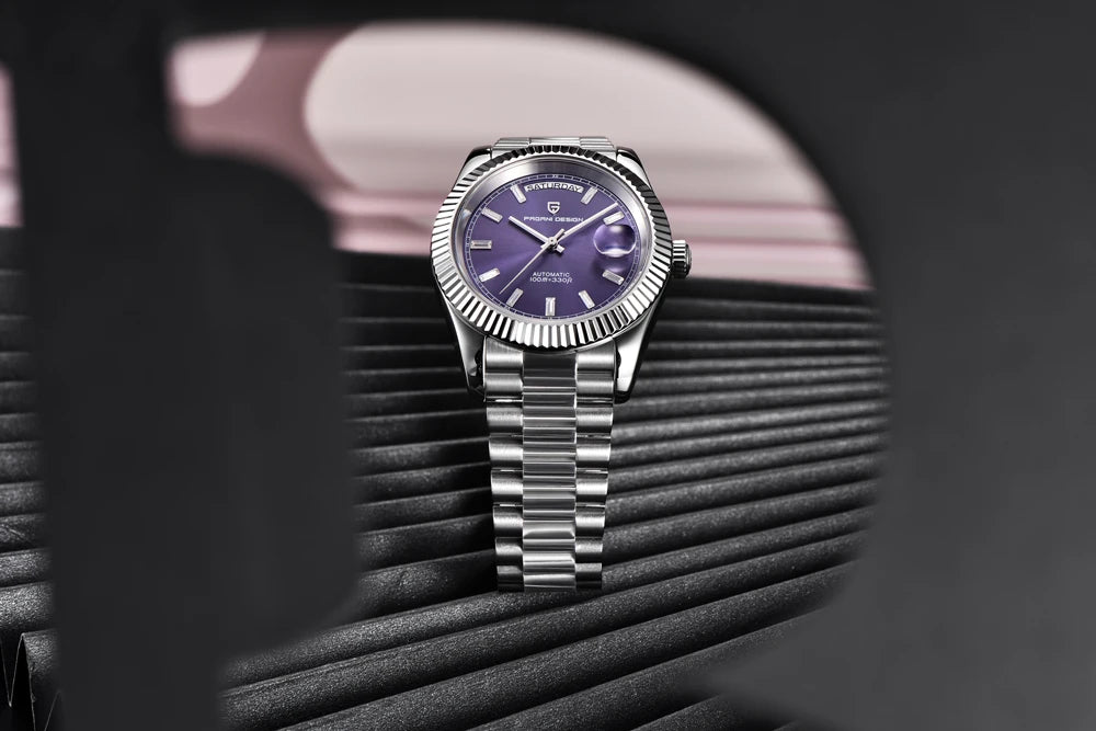 PAGANI DESIGN 2025 New Blue DD40 Luxury Automatic Watch For Men Mechanical Wristwatch Men Japan NH36A Movt Sapphire crystal