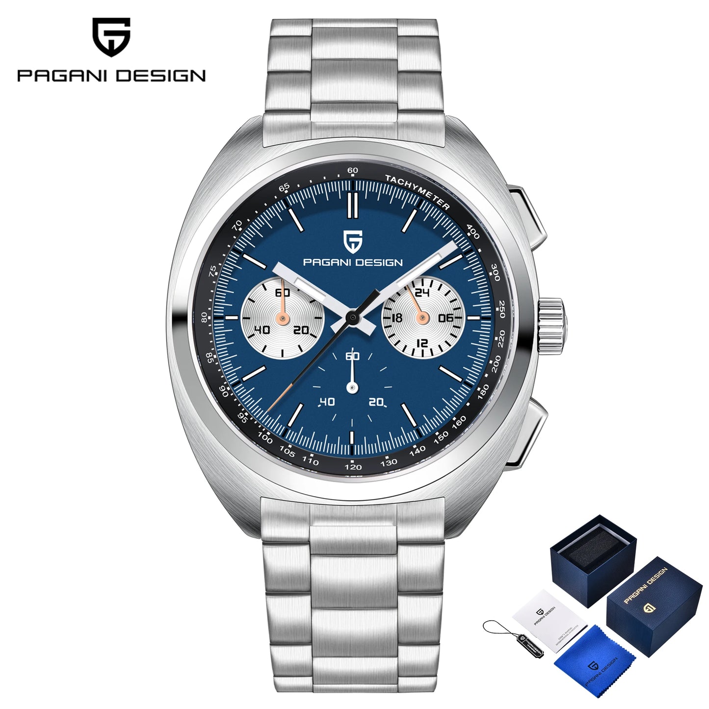 PAGANI DESIGN Men's Watch 2025 New Chronograph Luxury Quartz Watches For Man Gifts BOX Top Sapphire Mirror Sports Wristwatches