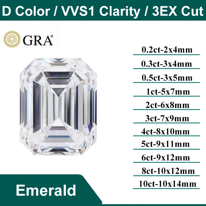 Earrings D Color Super White Moissanite Diamond Round / Oval / Pear / Radiant / Emerald / Heart / Princess / Cushion / Asscher Shape