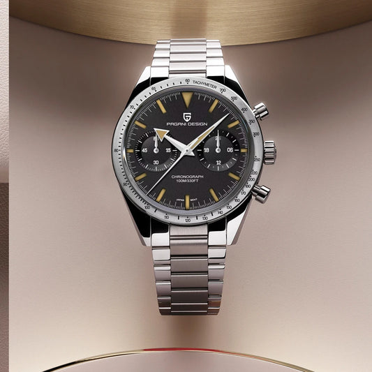 2025 New PAGANI DESIGN Retro Moon Men's Watches Luxury Quartz Watch Men Chronograph Wristwatches AR Sapphire Waterproof Luminous