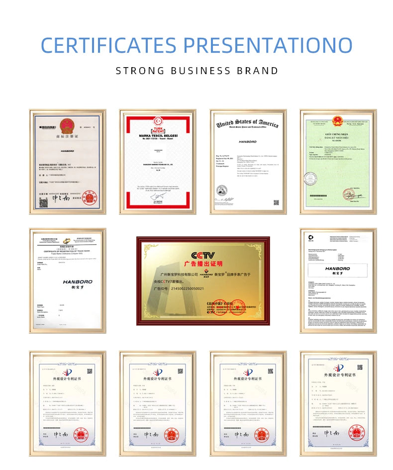 HANBORO Zhuma Mountain Peak Series Men's Fully Automatic Mechanical Watch Hollow Personalized Watch