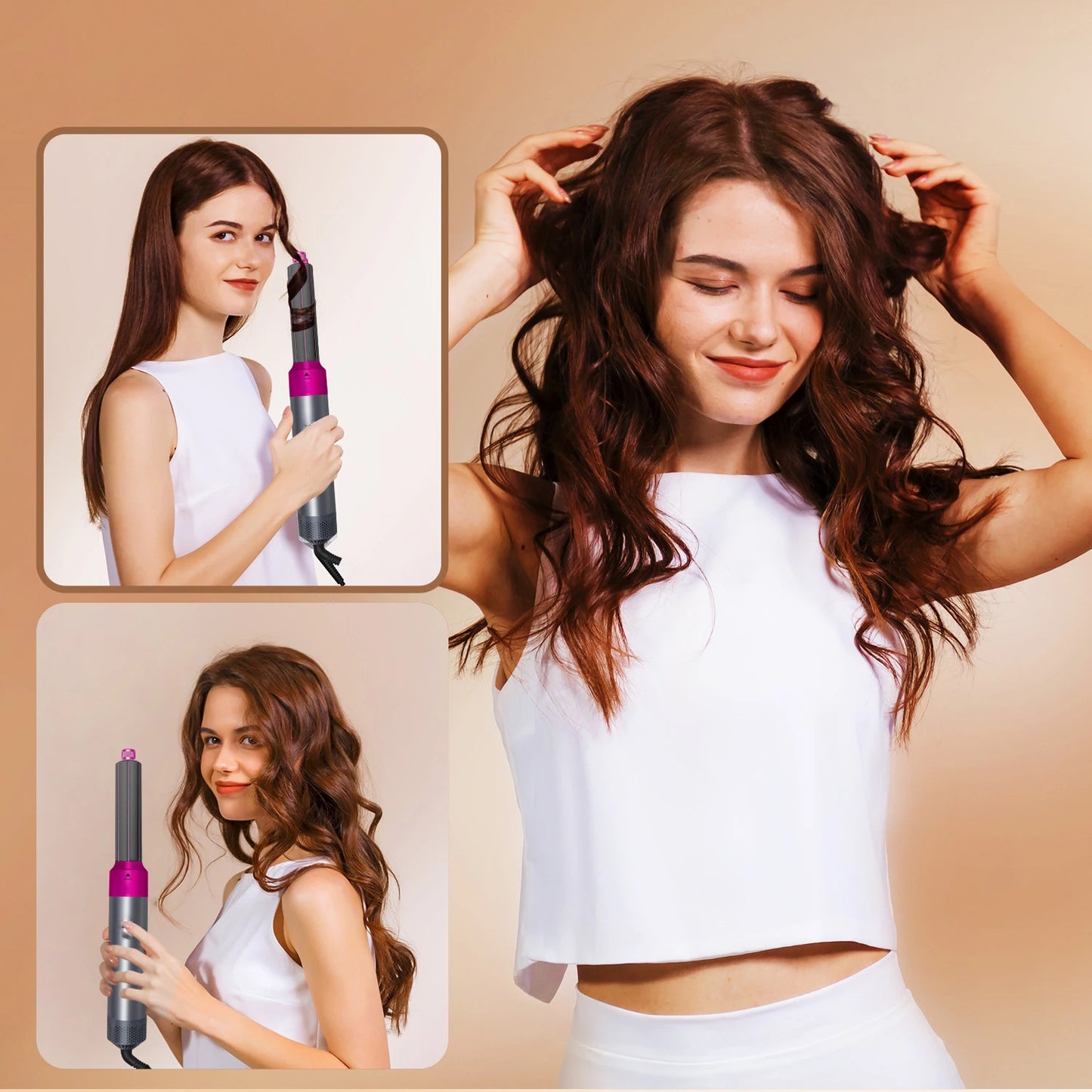 5-In-1 Hair Dryer Air Wrap Hair Straightener Hot Air Comb Barber Multifunctional Professional Hair Styling Tool Festival Gift