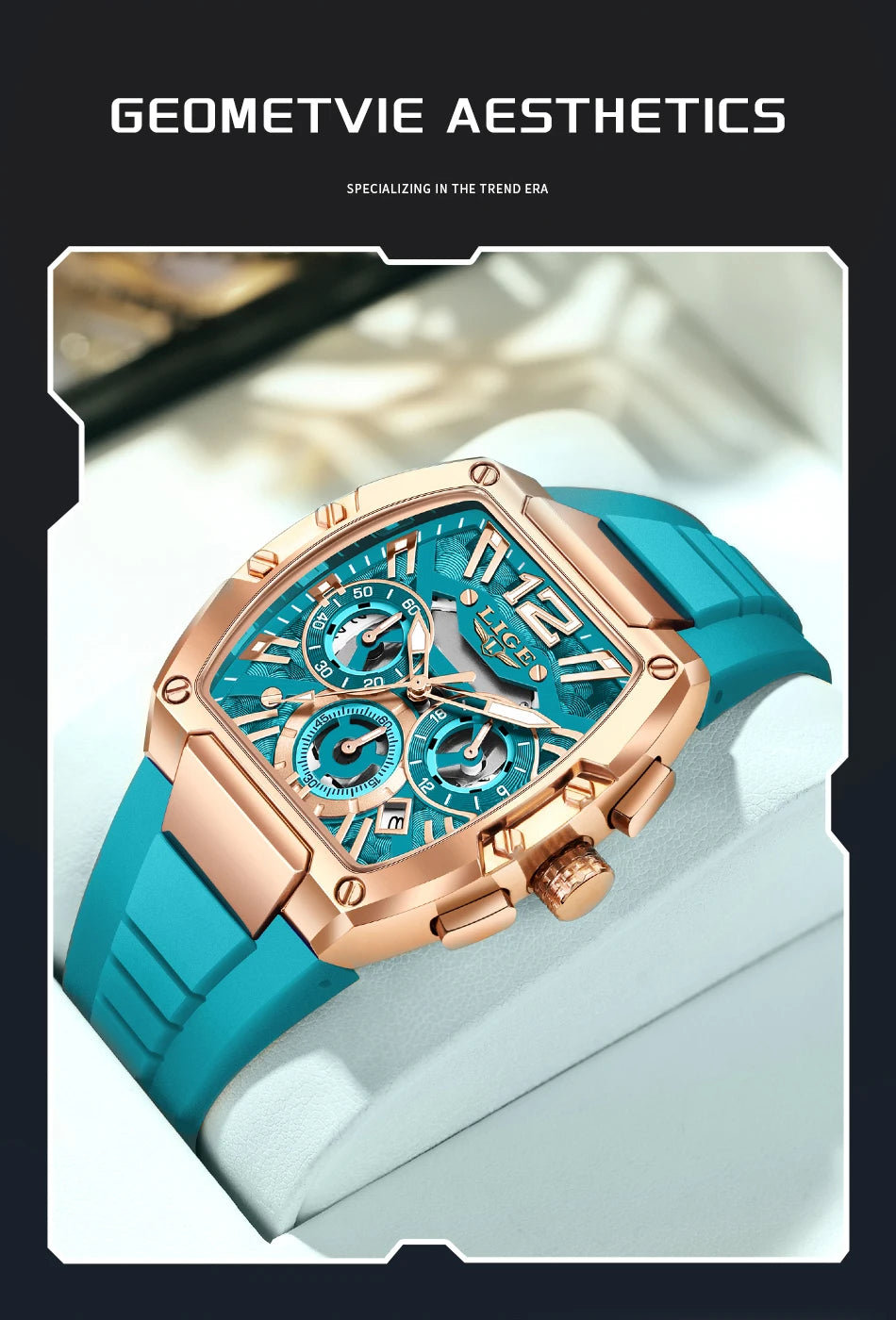 LIGE Men Watch Fashion Top Brand Luxury Silicone Military Watch Men Casual Sports Waterproof Date Quartz Wristwatches For Men