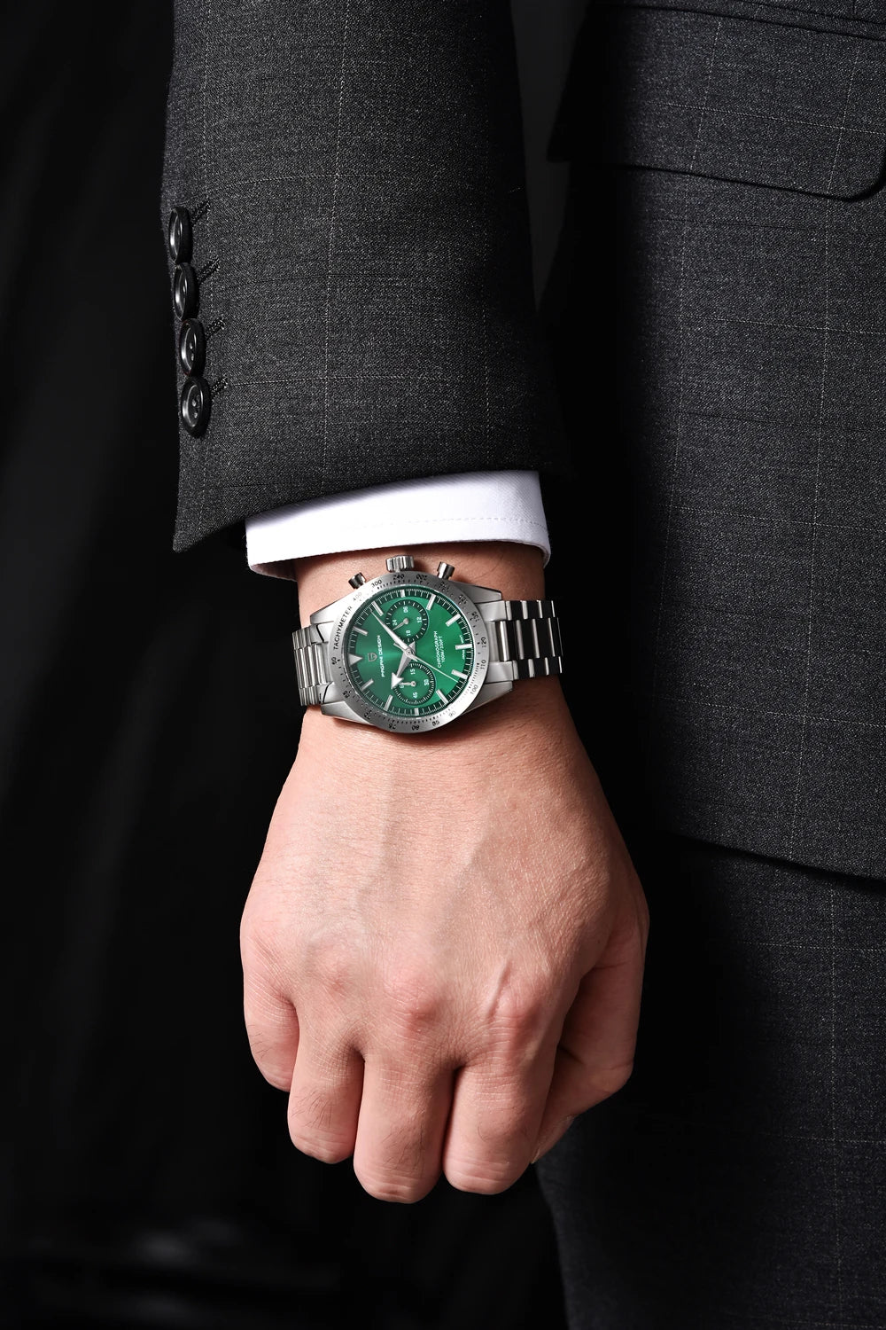 PAGANI DESIGN 2025 New Men's Watches Moon Quartz Watch Men Luxury Sport Waterproof Chronograph AR Sapphire Mirror Luminous Clock