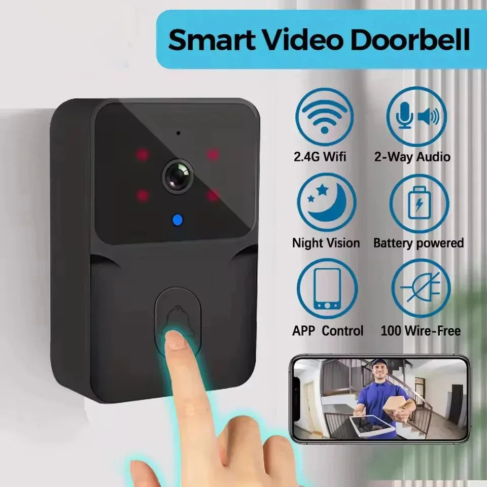 Doorbell With Camera Wireless Bundle Video Doorbell WIFI HD Outdoor Phone Door Bell Camera Security Video Intercom IR