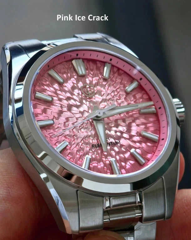 Crack-Dial Watchdives WD0003C 38mm Men Watch VH31 Sweep Seconds Quartz Movement Sapphire ice Luminous 10Bar Waterproof Watches