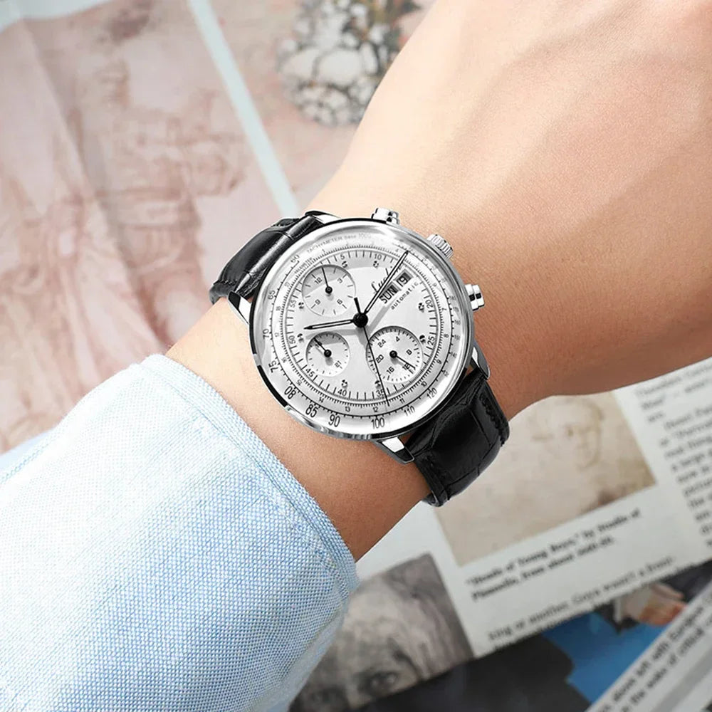 Luxury Men Watch Automatic Mechanical Watches Self Winding Business Stainless Steel Luminous Wristwatch Relojes Para Hombre 2020