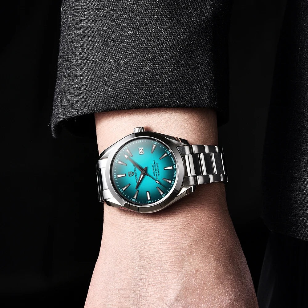PAGANI DESIGN 2025 40MM Men's Watches Luxury Automatic Watch For Men Mechanical Watch Stainless Steel luminous business Watches