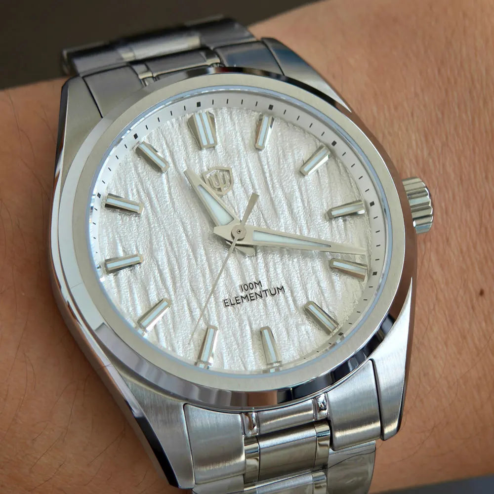 Watchdives WD0003C 38mm Men Watch VH31 Sweep Seconds Quartz Movement Sapphire ice Crack Dial Luminous 10Bar Waterproof Watches