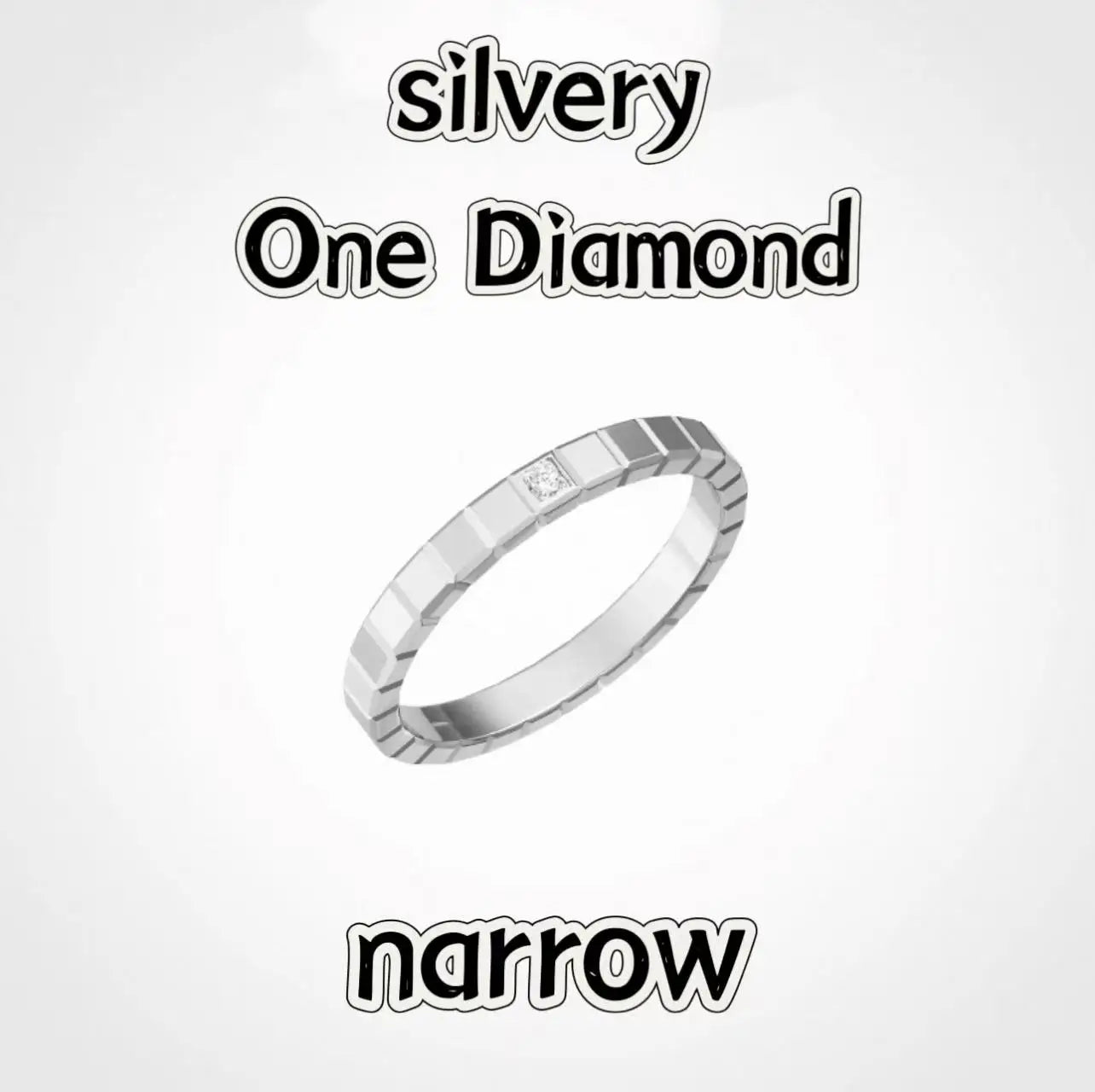 French  High-Quality S925 Sterling Silver Ice Cube Style Pave AAA Zirconia Lovers Ring For Women And Men Wedding Fashion Jewelry
