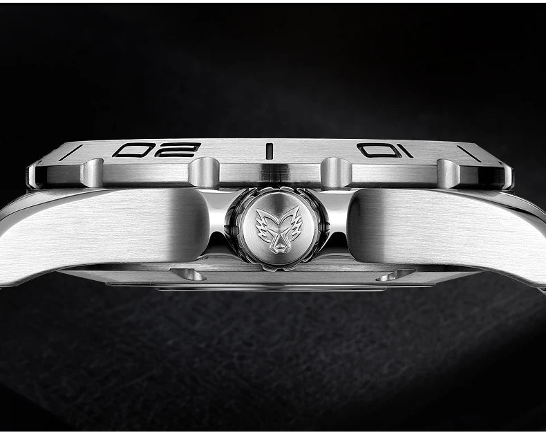 YELANG  V1036S 42mm Men Quartz Watch Luminous 10 Years Lithium swiss RONDA 715-Li Movement 30ATM 300m Waterproof Military Style