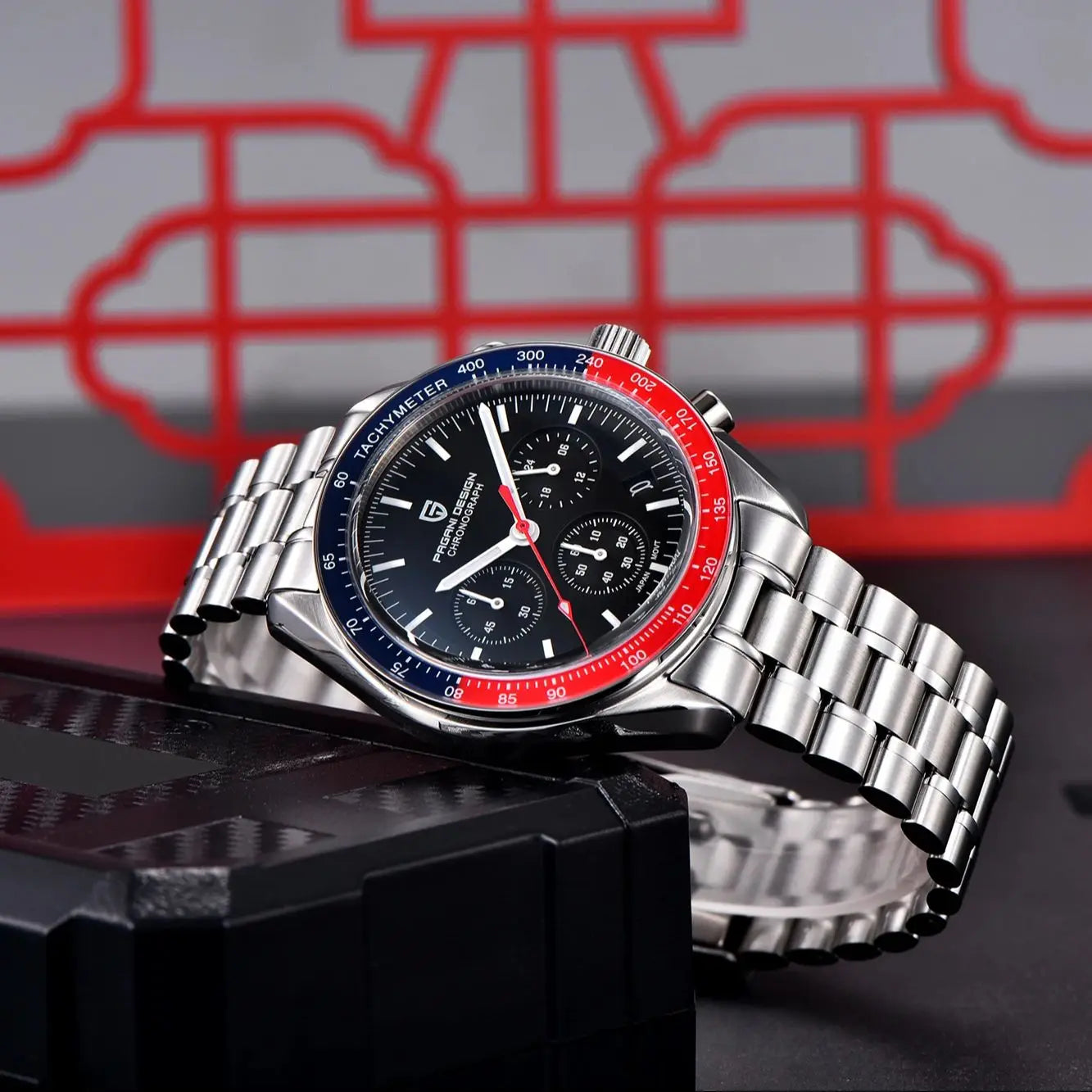 PAGANI DESIGN 2025 New 1701 Mens Watches Luxury Sapphire Bezel Moon Quartz Watch For Men Sport Chronograph Waterproof Wristwatch