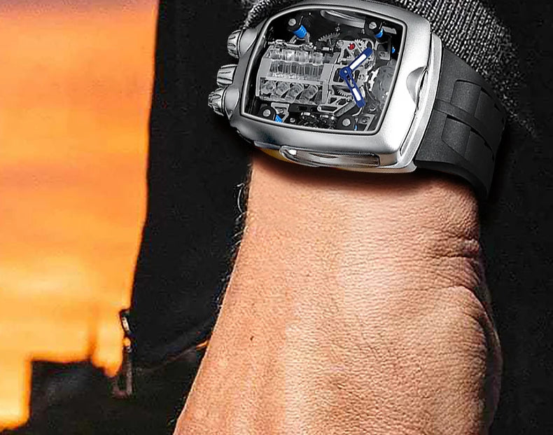 PINDU Design Mens Watches Top Brand Luxury Military Sport Men NH05 Automatic Watch Waterproof Mechanical Watches Men montre homm