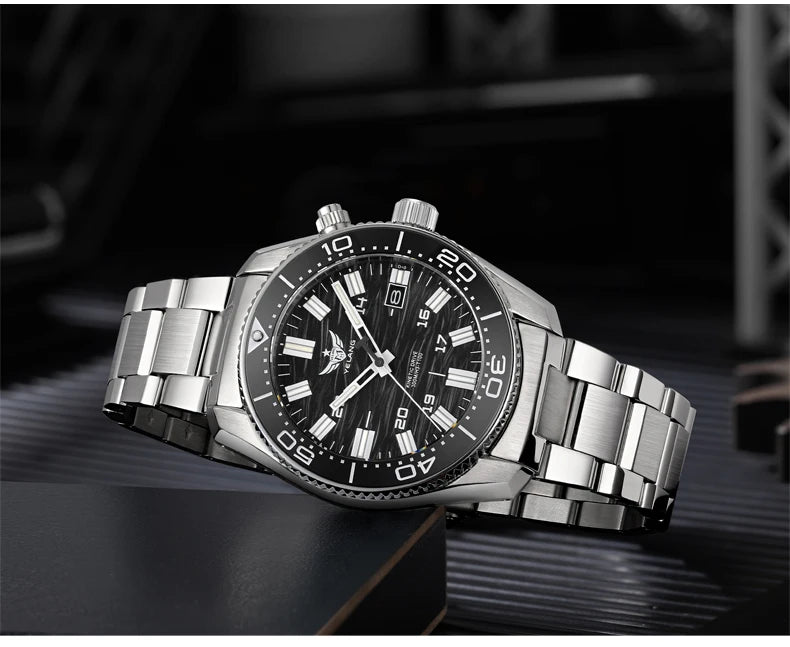 Yelang V1038 40mm Men Diving Watch Human Kinetic Energy Watch Brand Watch 300m Waterproof Watch luminous Japan PX82 Sapphire