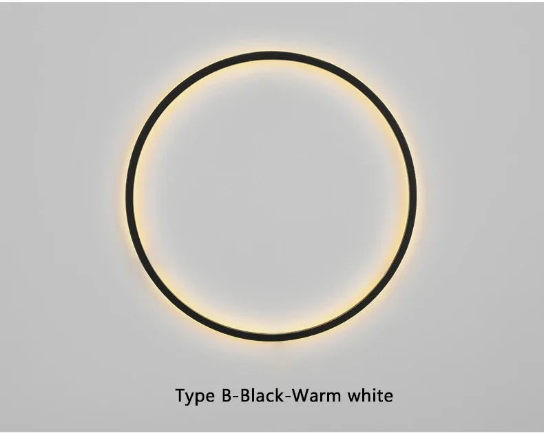 Nordic Minimalist Circle Background LED Wall Lamp Modern livingroom sofa wall lights Hotel Hall Bedside Sconces Light Home decor