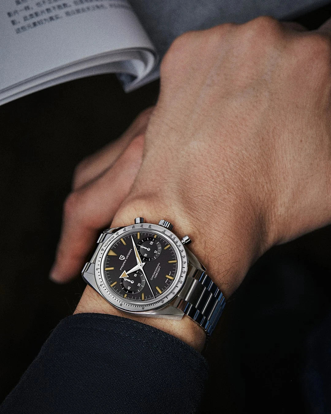 2025 New PAGANI DESIGN Retro Moon Men's Watches Luxury Quartz Watch Men Chronograph Wristwatches AR Sapphire Waterproof Luminous