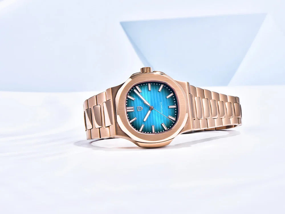 2025latest Pagani design rose gold top luxury automatic men's watch fashion AR Sapphire crystal mechanical watch men's gift10BAR