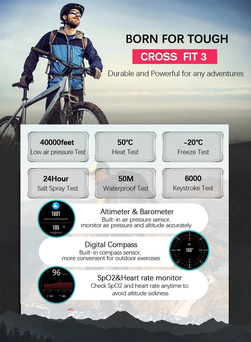 NORTH EDGE New GPS Watches Men Sport Smart Watch HD AMOLED Display 50M ATM Altimeter Barometer Compass Smartwatch for Men