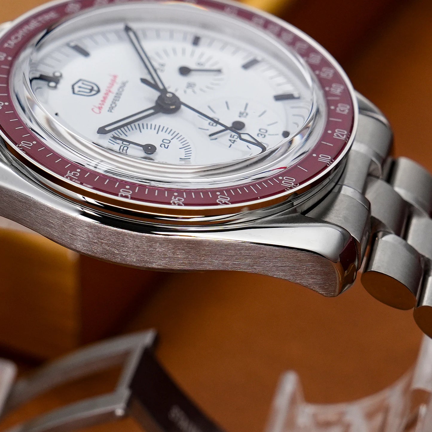 Watchdives WD1863 VK63 Quartz Chronograph Movement Bubble Sapphire Crystal 100m Waterproof Luminous 39mm Vintage Watches