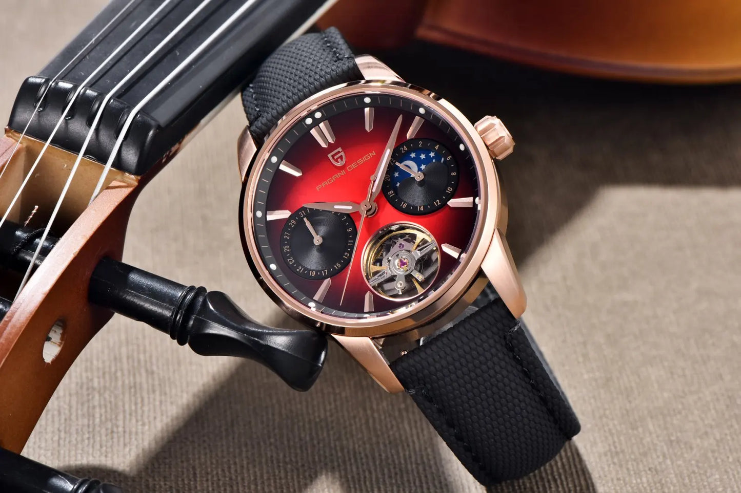 PAGANI DESIGN Top Luxury Men Clock Luminous Hollow Tourbillon Automatic Wristwatch Mechanical Stainless Steel Men's Watch Reloj