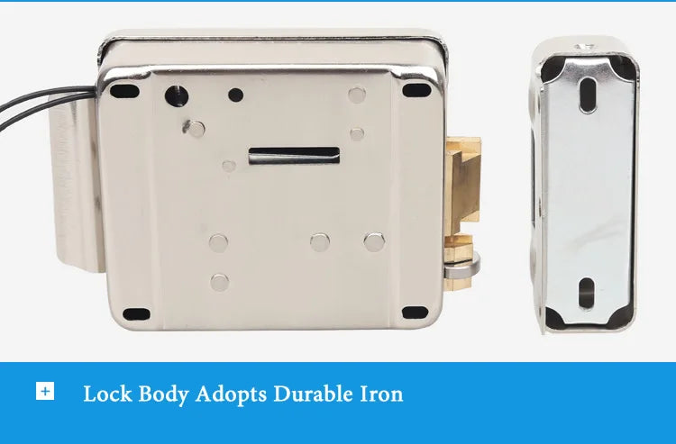 Electric Door Lock Anti-theft Double-headed Integrated Electronic Lock For 12V DC Access Control System Video Door Phone System