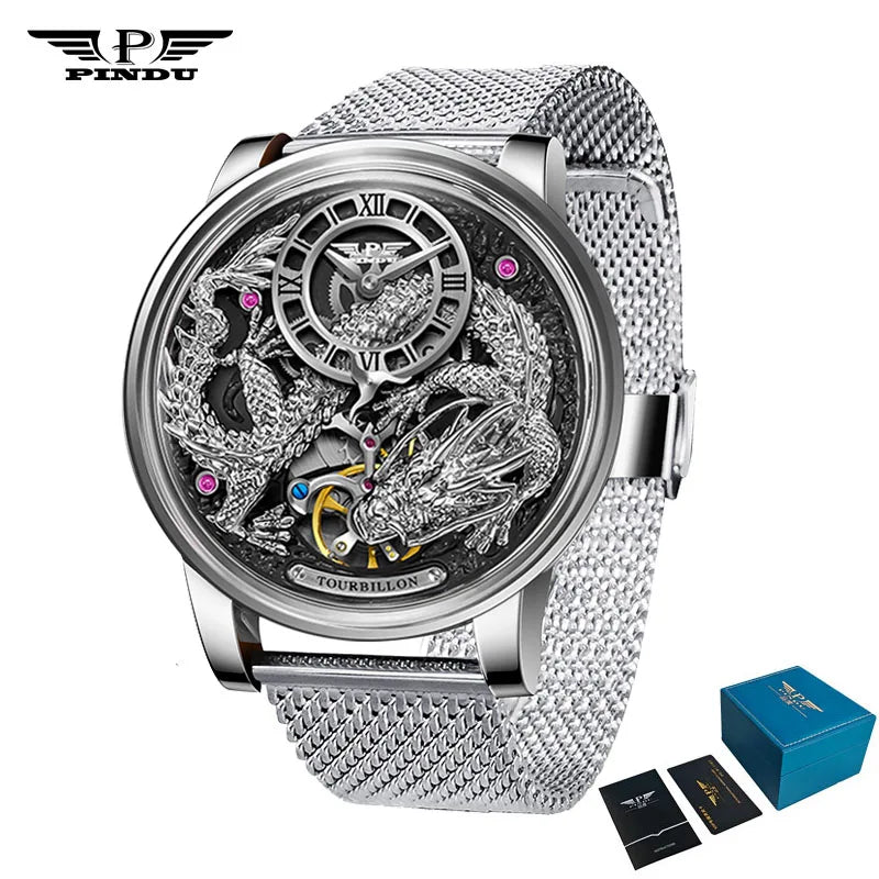PINDU Develops And Designs New M2797B Automatic Mechanical Watch Men Watches 45.5MM Luxury High-end Quality Wristwatch Men Gift
