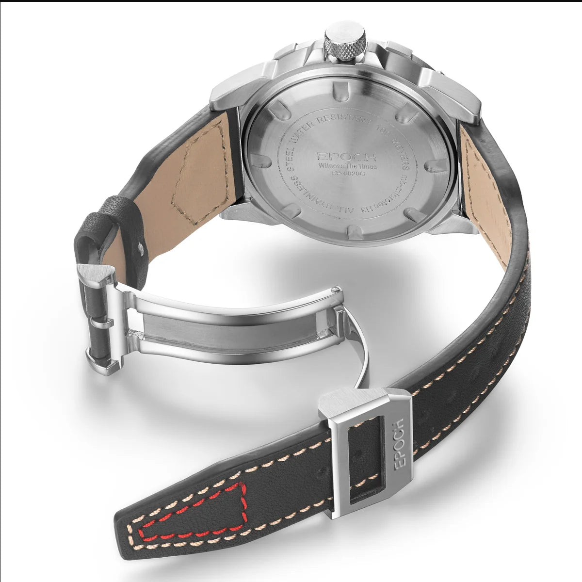 EPOCH Men Quartz Watch Luminous 10Years Lithium Battery Japan Movement Rotated Dial WR100M Sapphire Chinese English Day Military