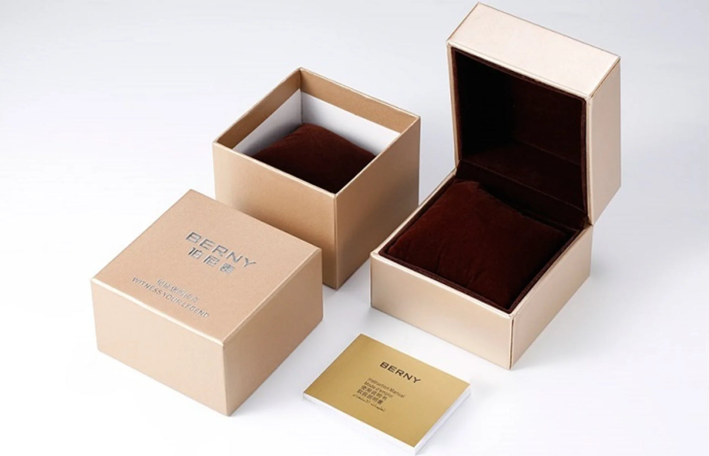 BERNY Chronograph Watches for Men Aviation Pilot Multifunction Quartz Men's Watch Date Sapphire Super Luminous Luxury Wristwatch