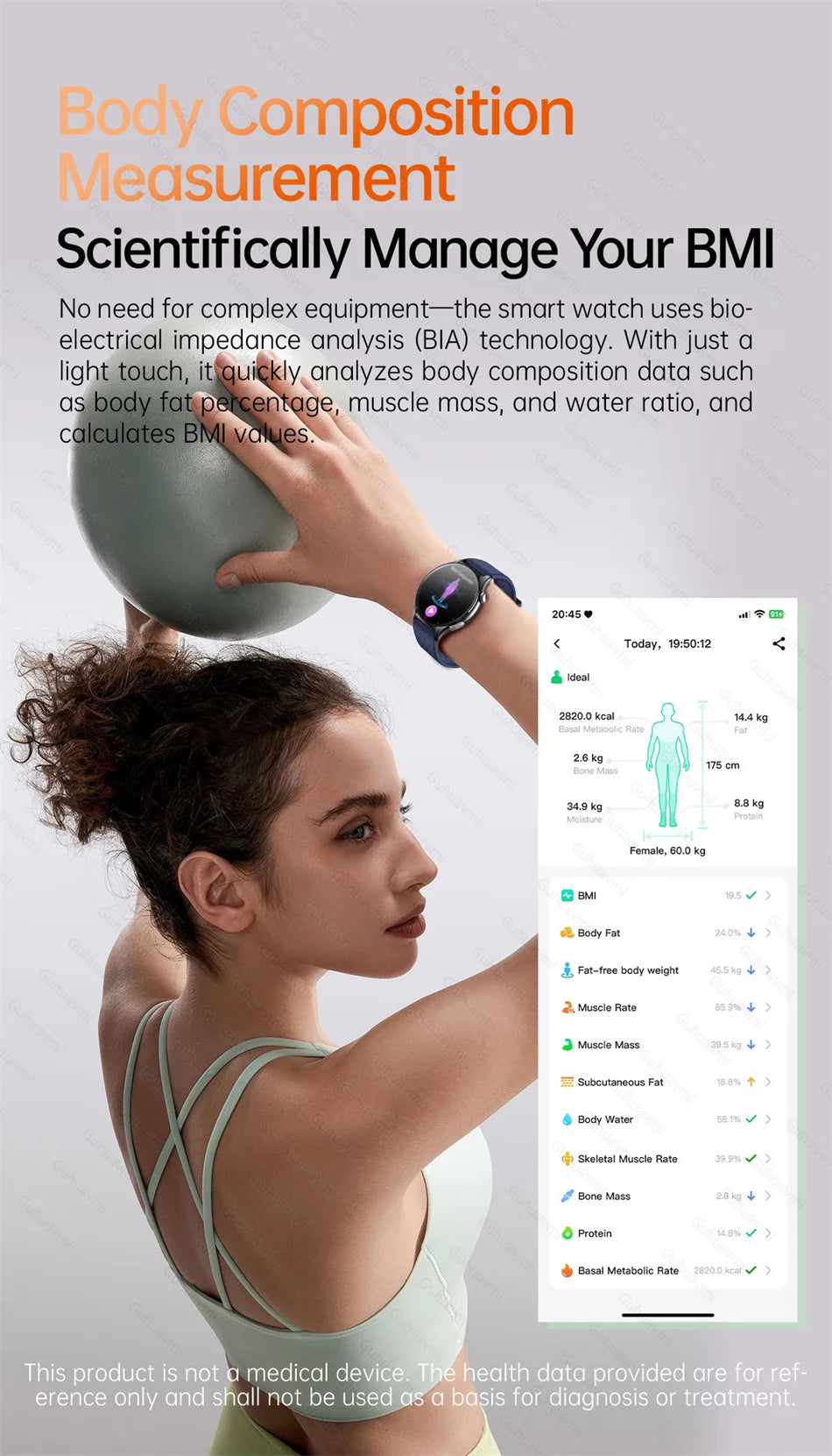 Sapphire 2025New Health managed Smart Watch Health measure Blood Fat Uric Acid Call ECG+PPG blood pressure Health Smartwatch IOS