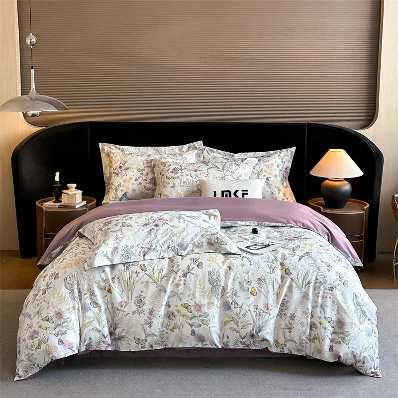 Svetanya Egyptian Cotton Underwear Bedding Sets Linens Queen King Ru Size Print Sheet Pillowcase Duvet Cover Set