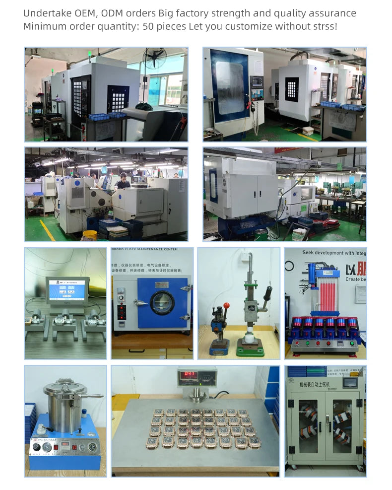 HANBORO Square Men's Fully Automatic Mechanical Watch Multi functional Fashion Trend Watch