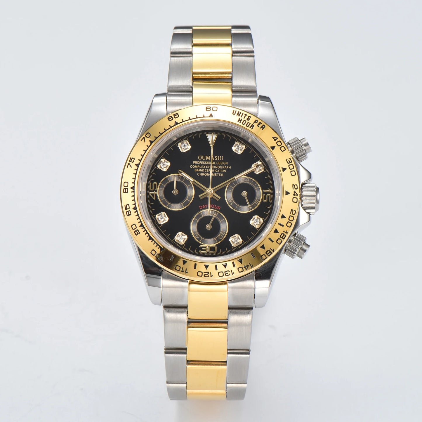 Luxury Sports Quartz Watch Sapphire Glass 316L stainless steel waterproof for men's custom watches with VK63 watch movement