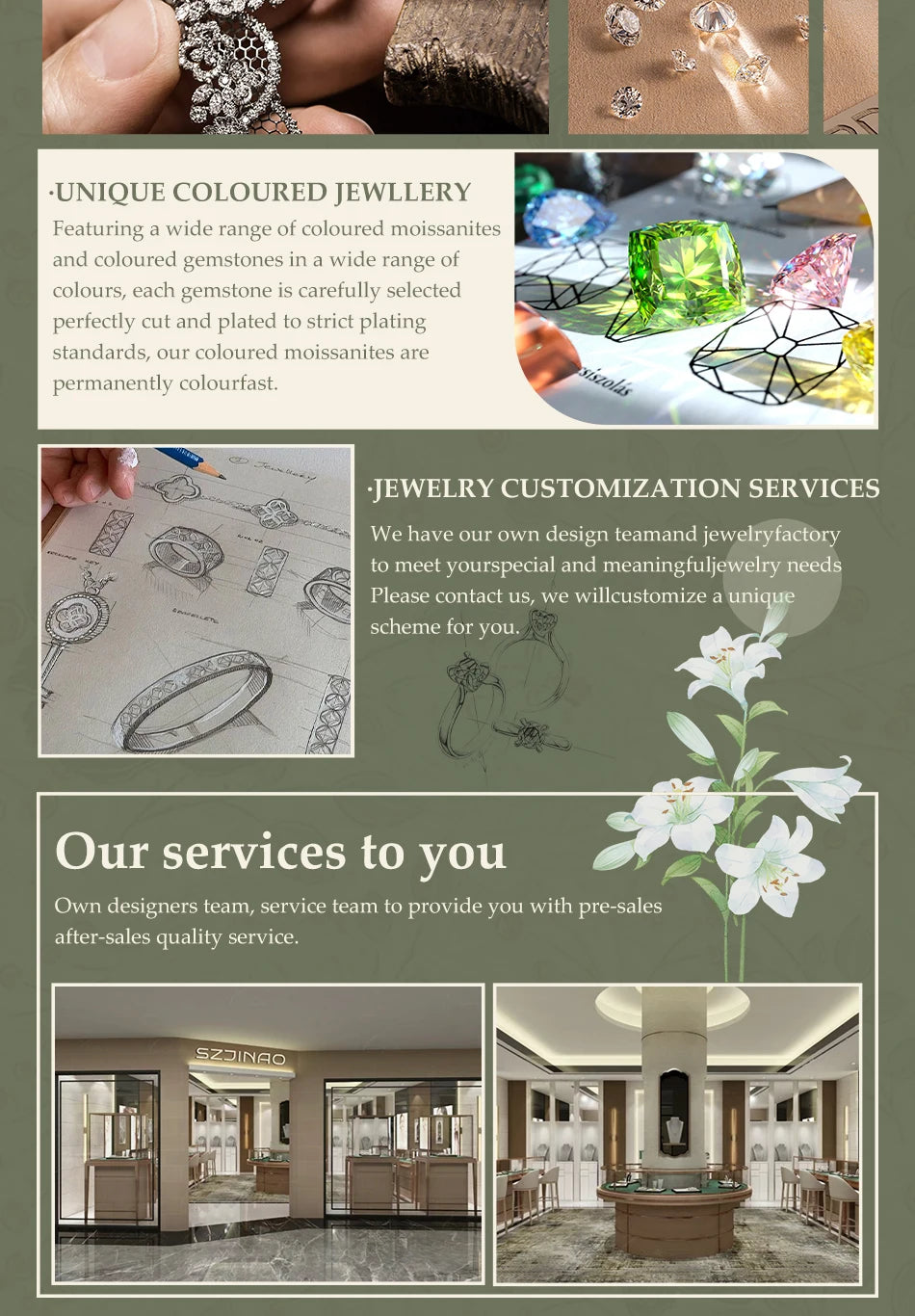 Oval 14K Yellow Gold Engagement Ring GRA Certified Moissanite Row Band 5 Stone 1.5ctw 100% Authentic for Women Wedding Jewelry