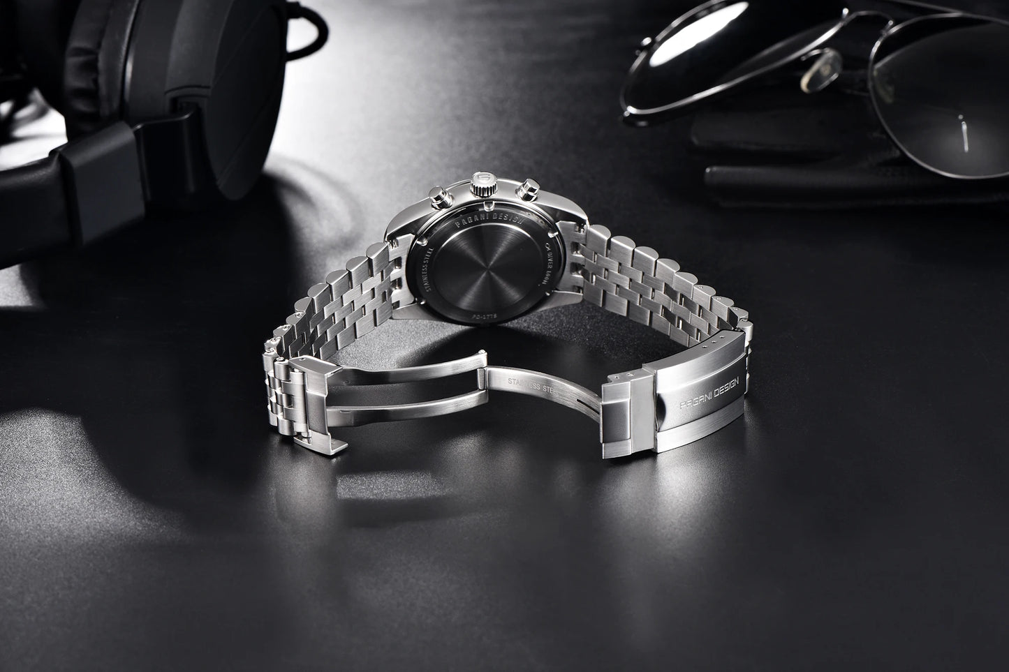 PAGANI DESIGN Fashion Men's Quartz Wristwatches PD1775 Sapphire Glass Stainless steel strap VK64 Movement watch for men