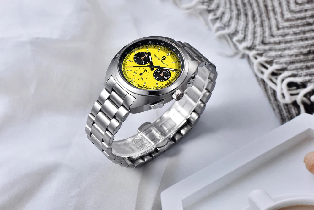 2025 New PAGANI DESIGN Men's Watches Top Luxury Quartz Watch For Men VK63 Chronograph Wristwatch Luminous AR Sapphire Clock Gift