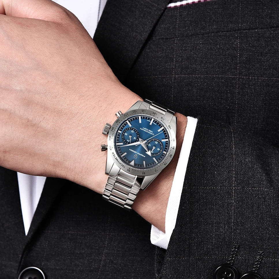 PAGANI DESIGN New Fashion Moon Men's Watches Luxury Quartz Watch For Men Sport VK64 AR Sapphire glass 2026 Retro Chronograph